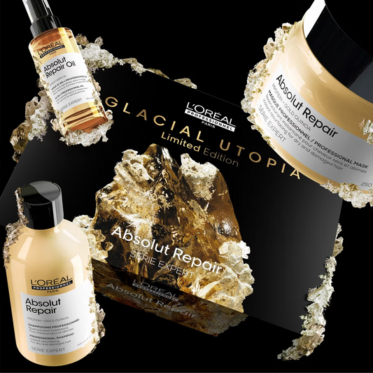 L'Oréal Professionnel Serie Expert Absolut Repair Trio Gift Set: Surface Damage Repair for Shinier and Softer Hair